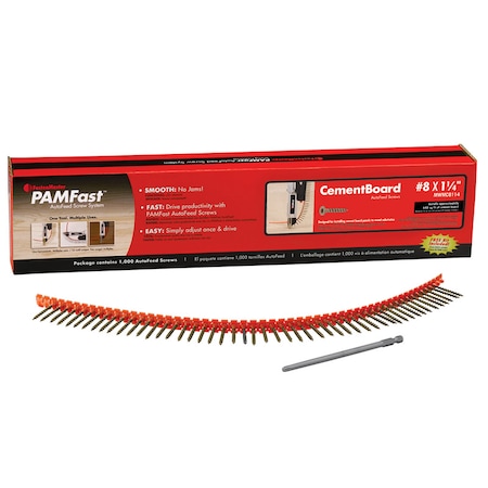 Fastenmaster FastenMaster PamFast No. 8 X 1-1/4 in. L Star Flat Head Coarse Cement Board Screws SD-28-MWMC8114